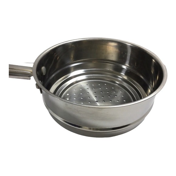Stainless Steel Steamer Insert 2 3/4 Qt with 7" Long Handle 8.25" x 4" - Picture 5 of 7